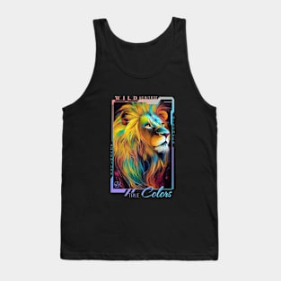 Lion  Animal Discovery Adventure Nature Planet Earth Paint Tank Top